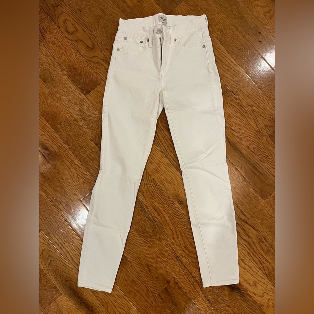 JCREW NWOT Women's White skinny Jeans